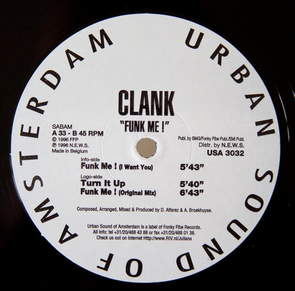 Clank - Funk Me! | Urban Sound Of Amsterdam (USA 3032)