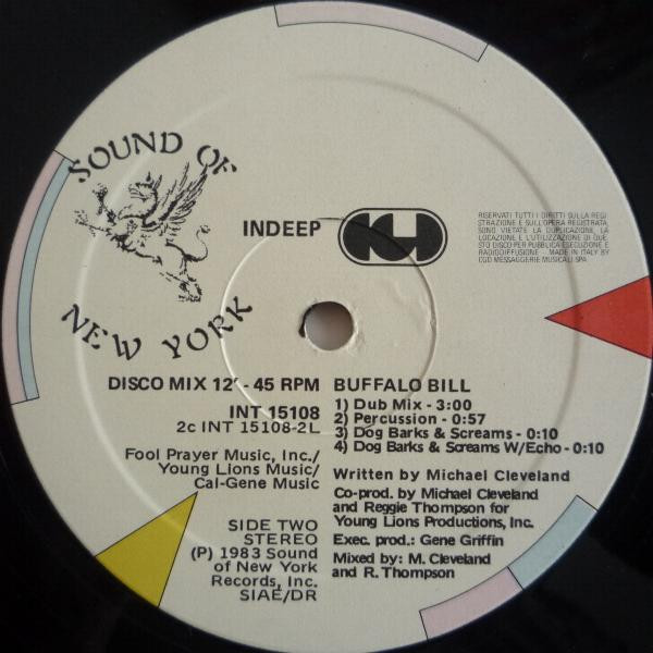 Indeep - Buffalo Bill | CGD (INT 15108) - 4