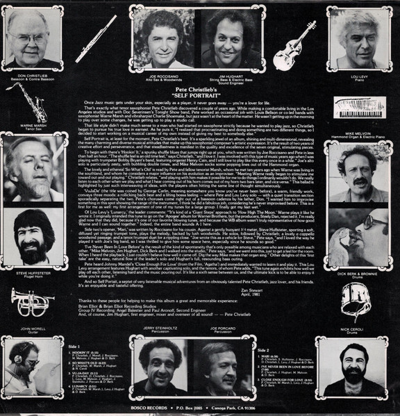 Pete Christlieb - Self Portrait | Bosco Records (Bosco 1) - 2