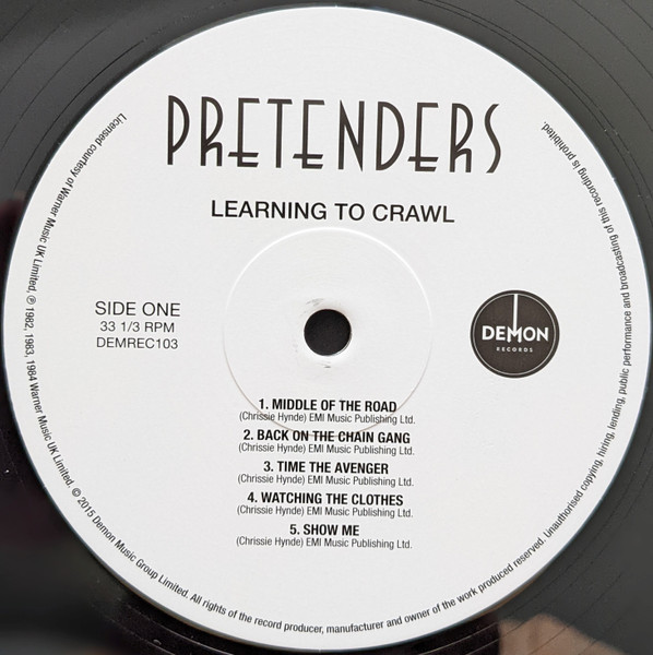 The Pretenders - Learning To Crawl | Demon Records (DEMREC103) - 4