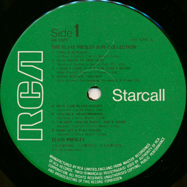 Elvis Presley - The Sun Collection | RCA (HY 1001) - 2
