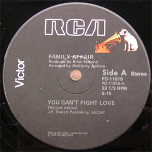 Family Affair - You Can't Fight Love / Lovey Love | RCA Victor (PD-11619)
