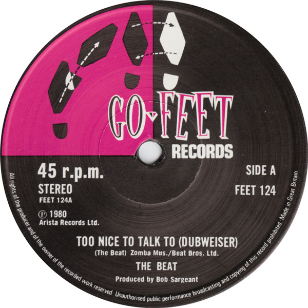 The Beat - Too Nice To Talk To (Dubweiser) | Go-Feet Records (FEET 124)