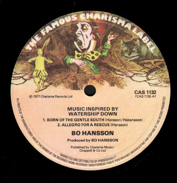 Bo Hansson - Music Inspired By Watership Down | Charisma (CAS 1132) - 3
