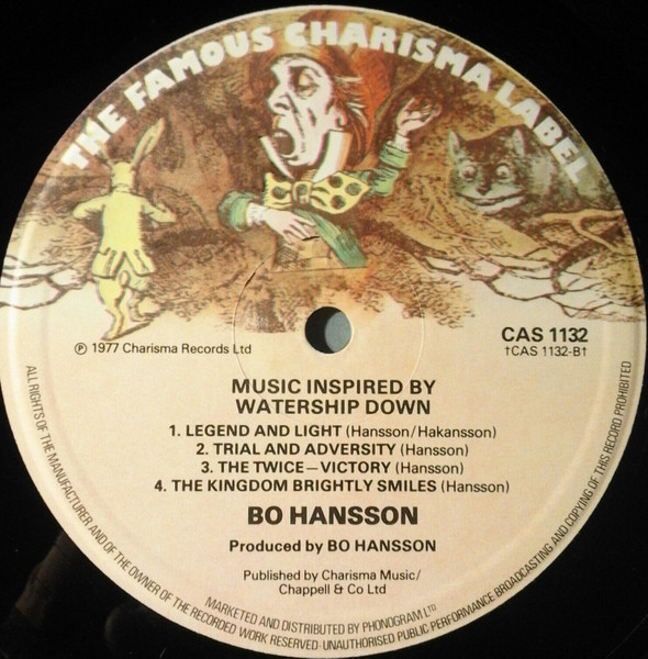 Bo Hansson - Music Inspired By Watership Down | Charisma (CAS 1132) - 4
