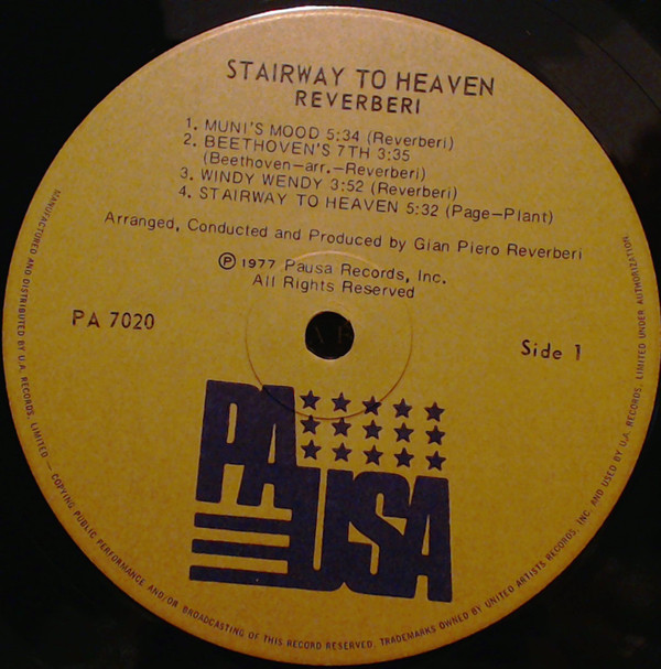 Gian Piero Reverberi - Stairway To Heaven | Pausa Records (PA 7020)