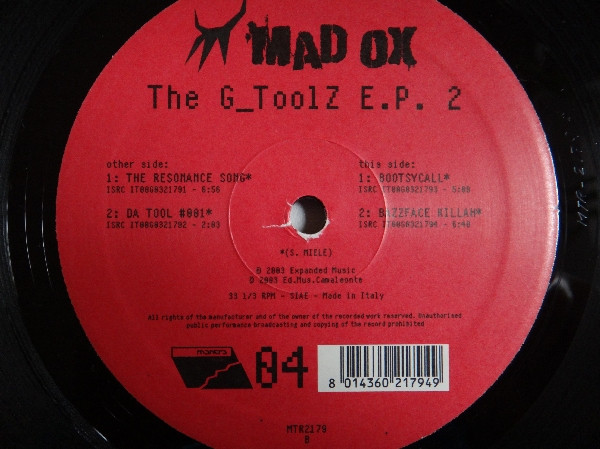 Madox - The G_Toolz EP 2 | Mantra Vibes (MTR 2179) Madox - The G_Toolz EP 2 | Mantra Vibes (MTR 2179)