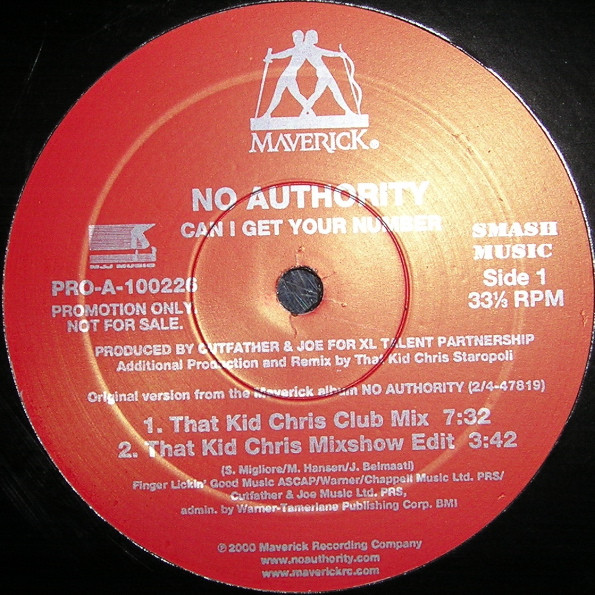 No Authority - Can I Get Your Number | Maverick (PRO-A-100226)