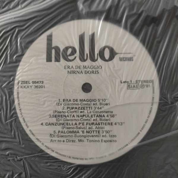 Mirna Doris - Era De Maggio | Hello Records (ZSEL 55473) - 3 Mirna Doris - Era De Maggio | Hello Records (ZSEL 55473) - 3