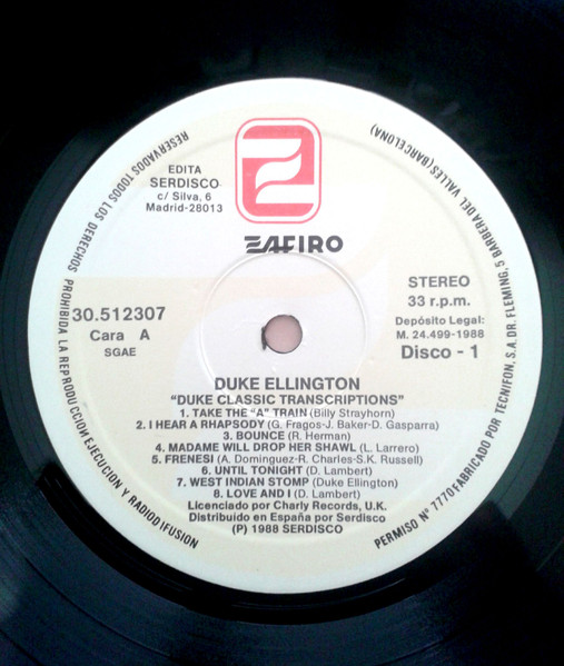 Duke Ellington - Duke-Classic Transcriptions | Zafiro (30512307) - 3 Duke Ellington - Duke-Classic Transcriptions | Zafiro (30512307) - 3