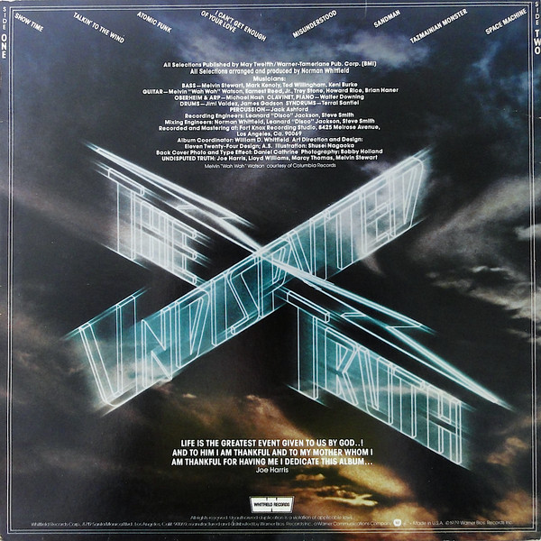 The Undisputed Truth - Smokin' | Whitfield Records (WHK 3202) - 2