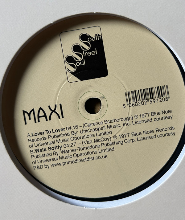 Maxi Anderson - Lover To Lover / Walk Softly | South Street Soul (SSS702) - 2