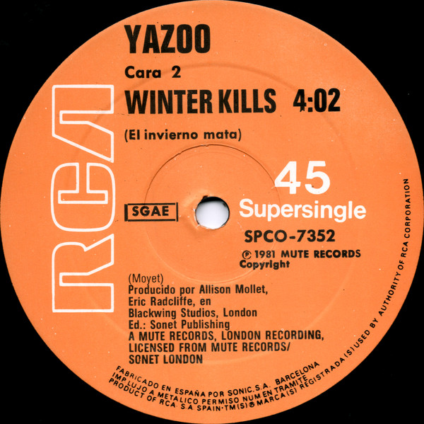 Yazoo - Don't Go = No Vayas (Re-Mixes) | RCA Victor (SPCO-7352) - 4