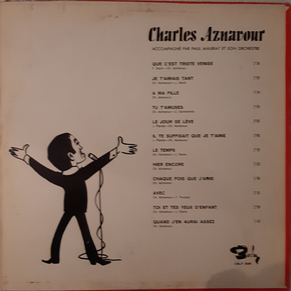 Charles Aznavour - Charles Aznavour Accompagné Par Paul Mauriat Et Son Orchestre | Barclay (CBLP 2036) - 4