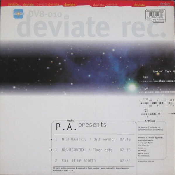 P.A. Presents - Nightcontrol | Deviate (DV8-010) - 2 P.A. Presents - Nightcontrol | Deviate (DV8-010) - 2