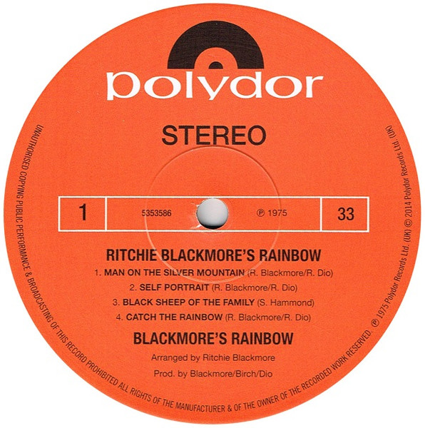 Rainbow - Ritchie Blackmore's Rainbow | Polydor (5353586) - 4