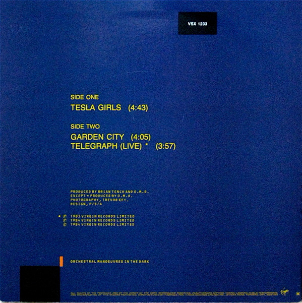 O.M.D. - Tesla Girls | Virgin (VSX 1233)