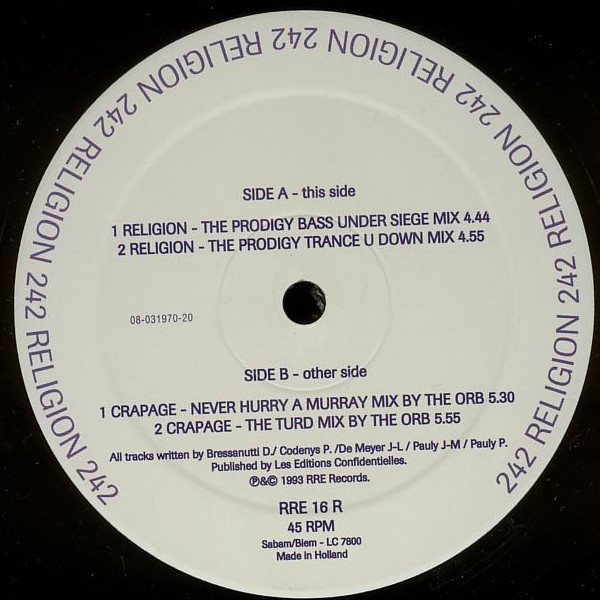 Front 242 - Religion | Red Rhino Europe (RRE 16 R) - 3 Front 242 - Religion | Red Rhino Europe (RRE 16 R) - 3