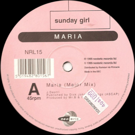 Sunday Girl - Maria | Neoteric Records Ltd. (NRL 15)