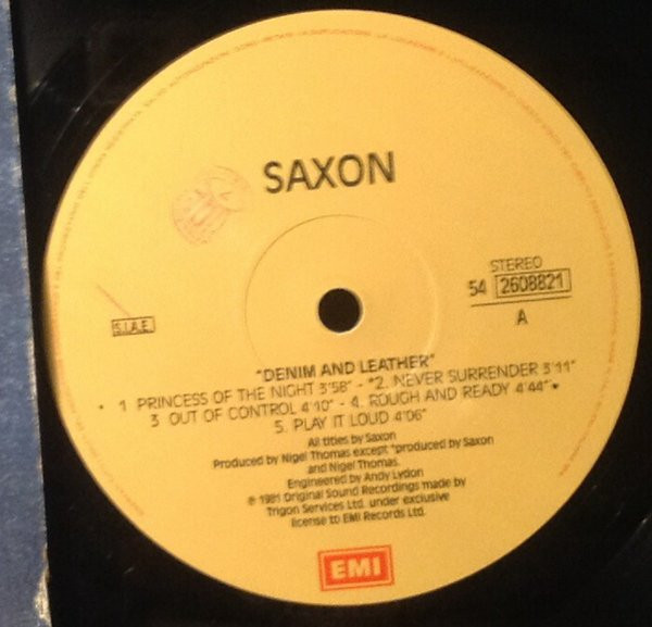 Saxon - Denim And Leather | EMI (54 2608821) - 2