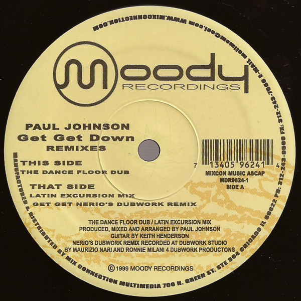 Paul Johnson - Get Get Down (Remixes) | Moody Recordings (MDR9624-1)