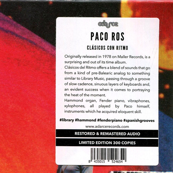 Paco Ros - Clásicos Con Ritmo | Adarce Records (ADC.010LP) - 3