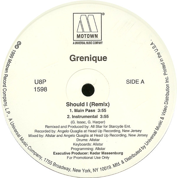 Grenique - Should I (Remix) | Motown (U8P-1598)