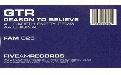 GTR - Reason To Believe | Five AM (FAM 025) - 2 GTR - Reason To Believe | Five AM (FAM 025) - 2