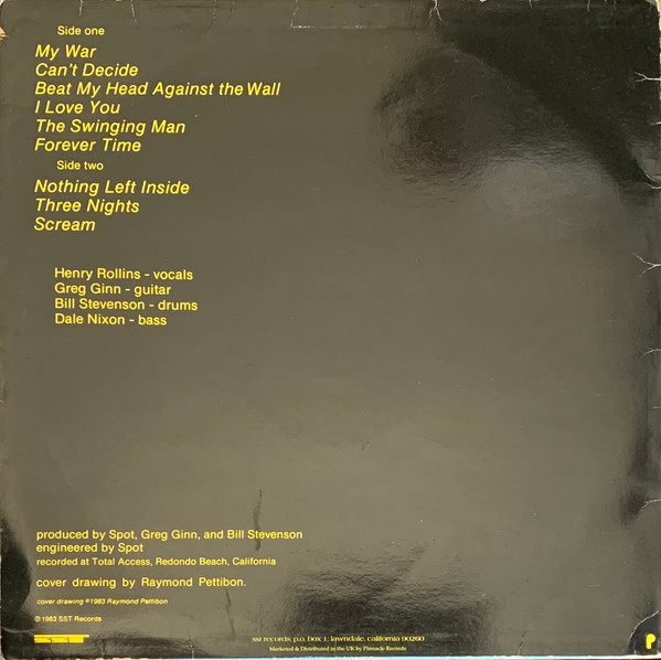 Black Flag - My War | SST Records (SST 023) - 2 Black Flag - My War | SST Records (SST 023) - 2