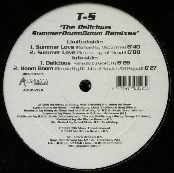 T-Spoon - The Delicious SummerBoomBoom Remixes | Alabianca Records (AB1997806)