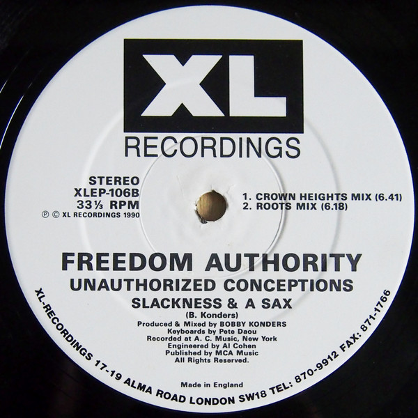 Freedom Authority - Unauthorized Conceptions | XL Recordings (XLEP 106) - 4