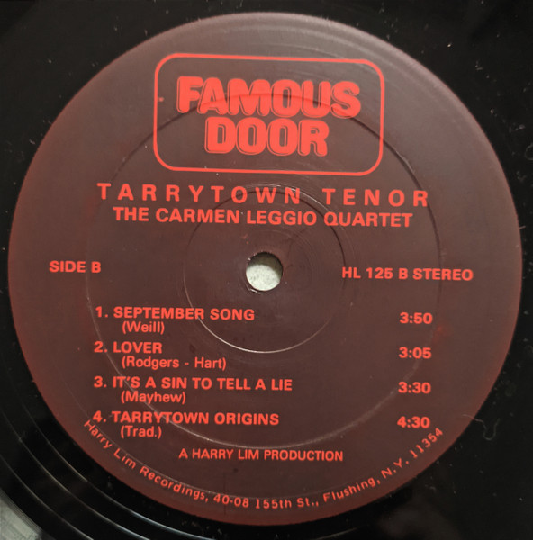 Carmen Leggio Quartet - Tarrytown Tenor | Famous Door (HL 125) - 4