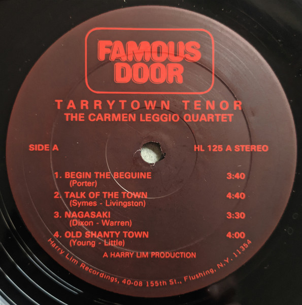 Carmen Leggio Quartet - Tarrytown Tenor | Famous Door (HL 125) - 3