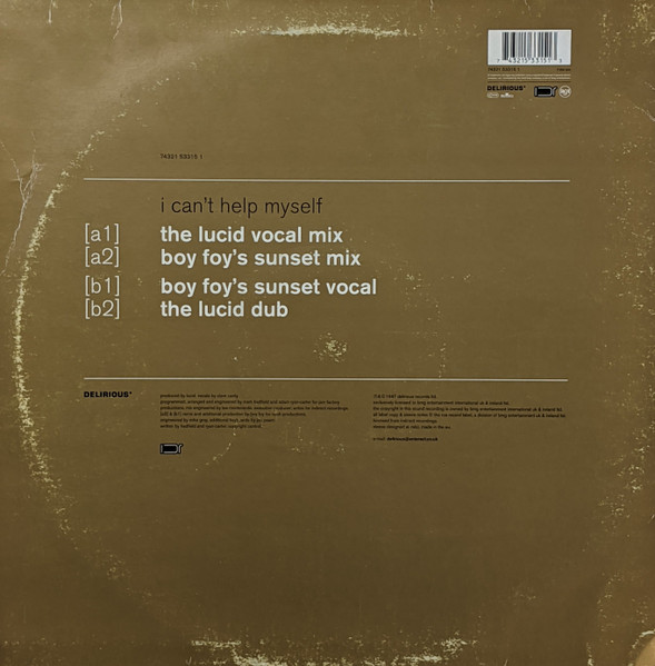 Lucid - I Can't Help Myself | RCA (74321 53315 1) - 2