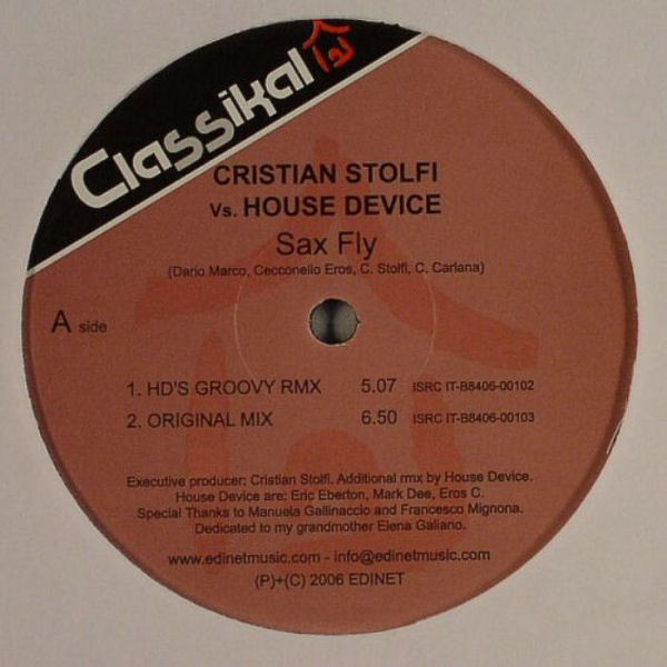 Cristian Stolfi vs. House Device - Sax Fly | Classikal (CLS002)
