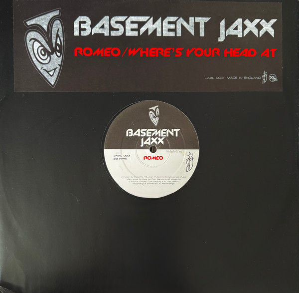 Basement Jaxx - Romeo / Where's Your Head At | Atlantic Jaxx (JAXL 003)