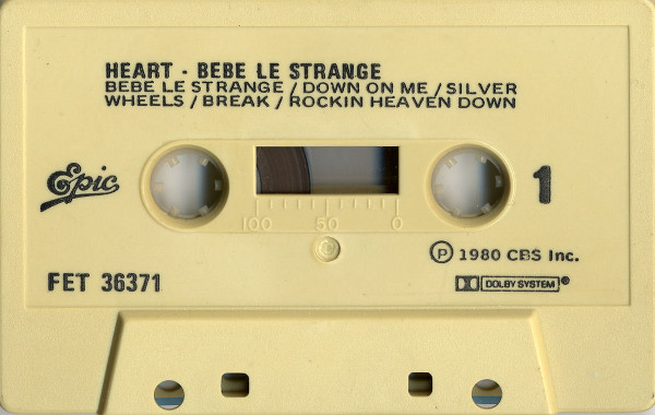 Heart - Bebe Le Strange [Cassette] | Epic (FET 36371) - 3