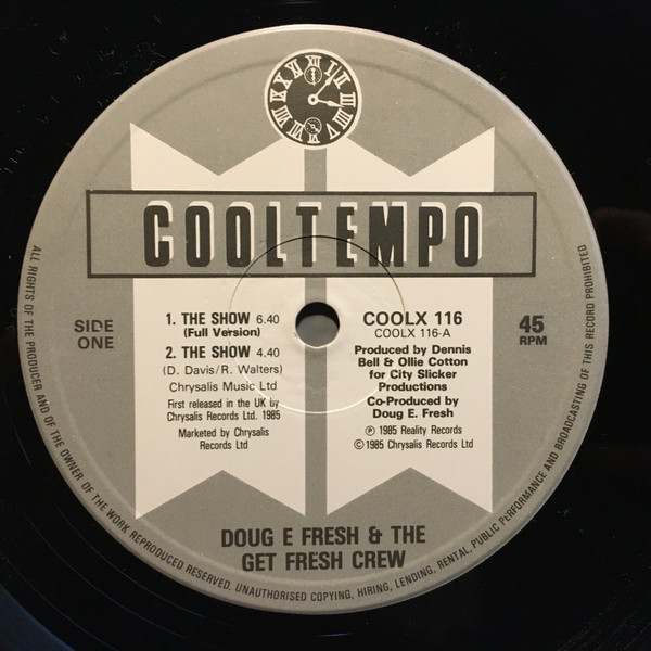 Doug E. Fresh And The Get Fresh Crew / Doug E. Fresh & M.C. Ricky D - The Show / La Di Da Di | Cooltempo (COOLX 116) - 3
