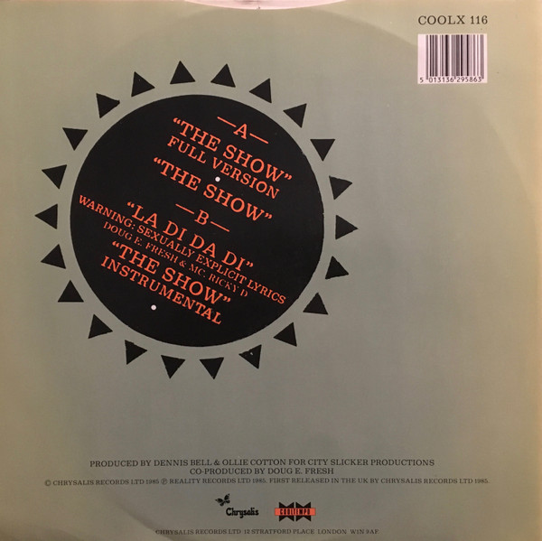 Doug E. Fresh And The Get Fresh Crew / Doug E. Fresh & M.C. Ricky D - The Show / La Di Da Di | Cooltempo (COOLX 116) - 2