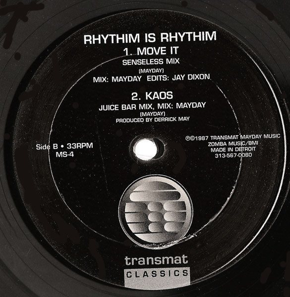 Rhythim Is Rhythim - Strings Of Life | Transmat (MS-4)