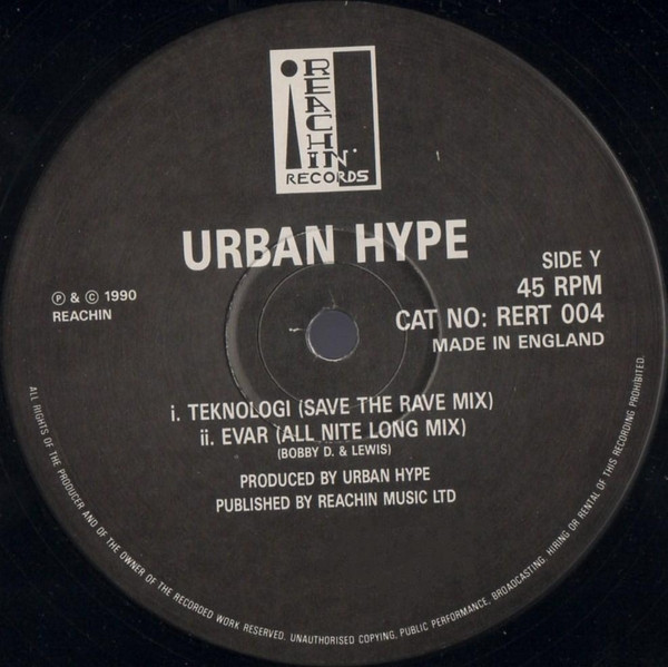 Urban Hype - Teknologi | Reachin Records (RERT 004) - 4