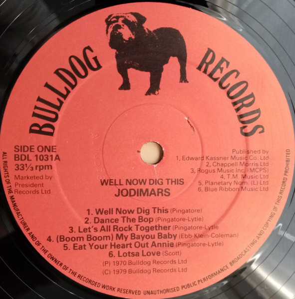 The Jodimars - Well Now Dig This! | Bulldog Records (BDL 1031) - 3