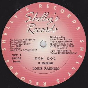 Louie Rankin - Don Doc | Shelly's Records (SRD 54) - main