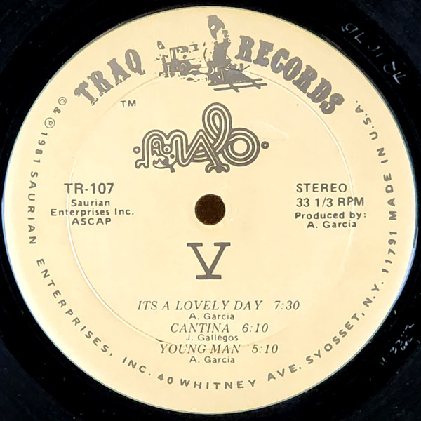 Malo - V | Traq Records (TR-107) - 4 Malo - V | Traq Records (TR-107) - 4