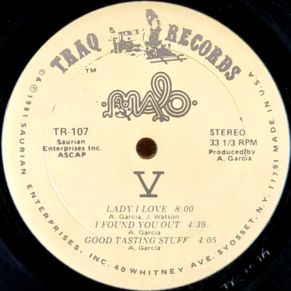 Malo - V | Traq Records (TR-107) - 3 Malo - V | Traq Records (TR-107) - 3