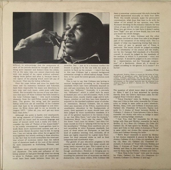 John Coltrane - On A Misty Night | Prestige (PRI 24084) - 4