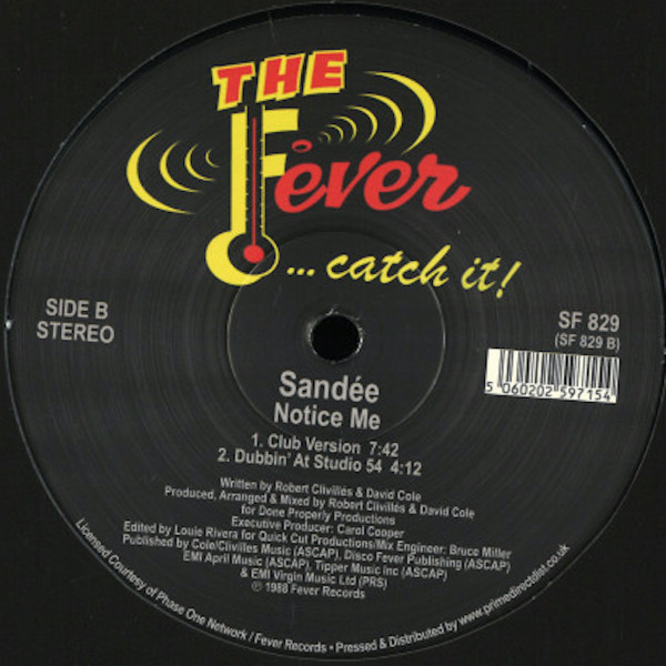 Sandée - Notice Me | Fever Records (SF 829) - 2
