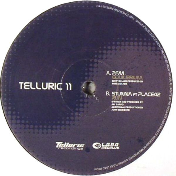 PFM / Stunna Ft Place42 - Equilibrium / Run | Telluric Recordings (TELLURIC 11) - main