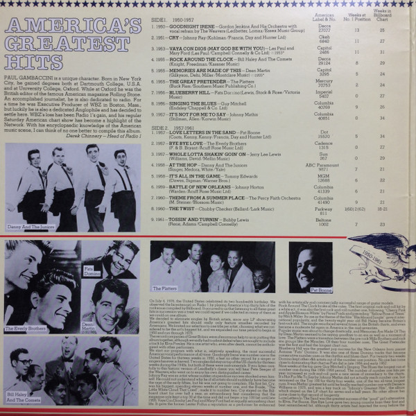 Various - America's Greatest Hits | Super Beeb Records (BEDP 013) - 2