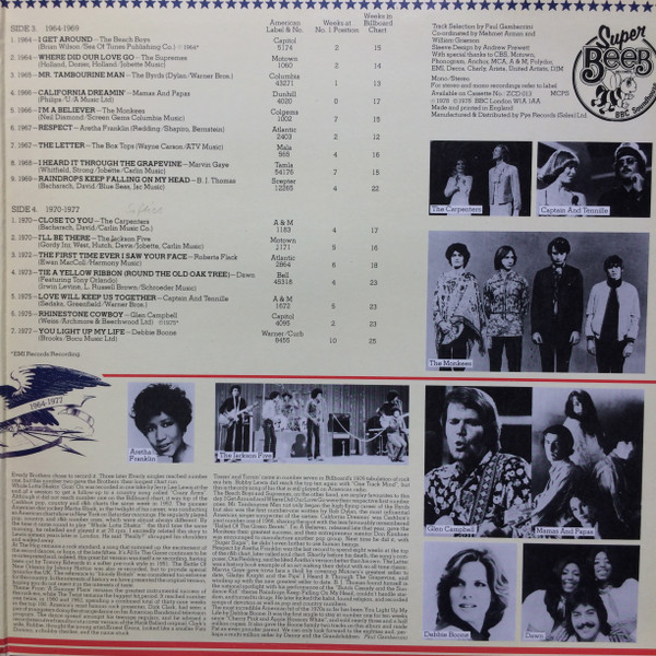 Various - America's Greatest Hits | Super Beeb Records (BEDP 013) - 3